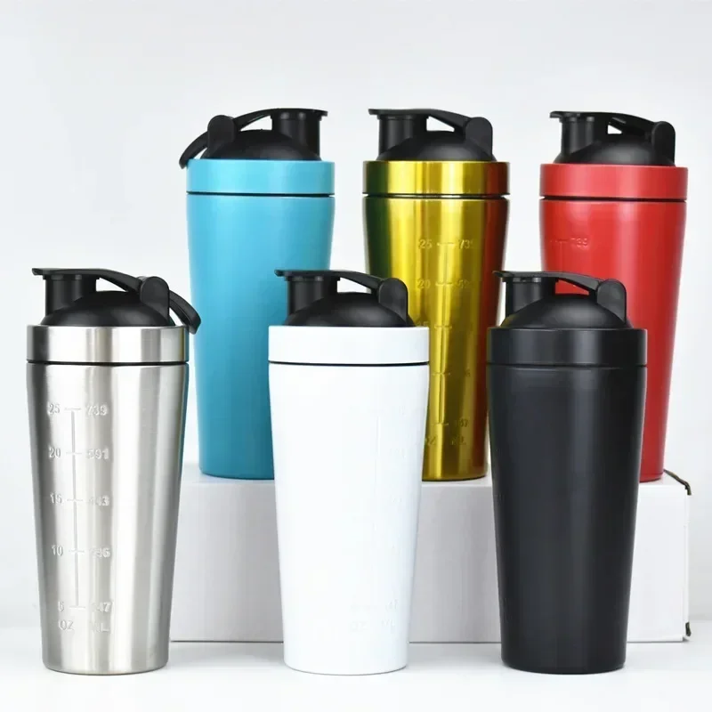 Nutrition And Fitness - Stainless Steel Protein Shaker Cup Portable