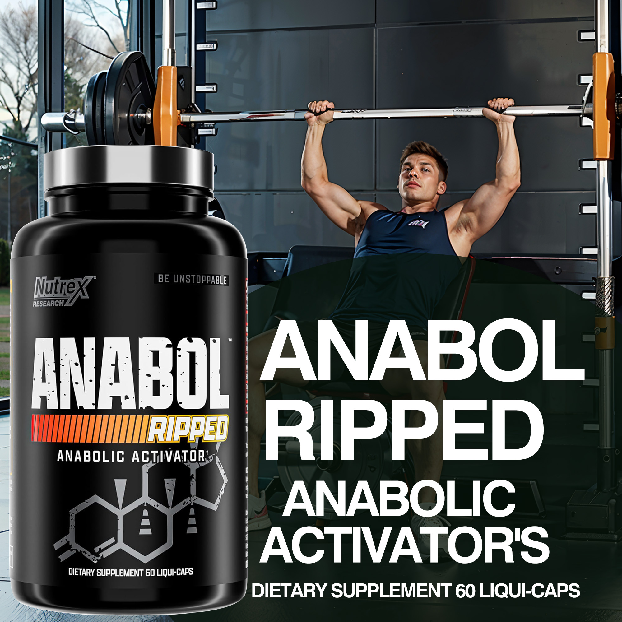 Pre Workout Supplement - Anabol Ripped - Advanced Muscle Growth