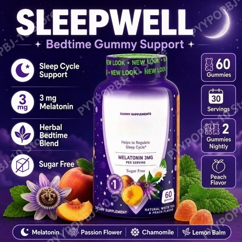 Melatonin Sleep Gummy - Sleep Gummies with Melatonin 3mg Passion