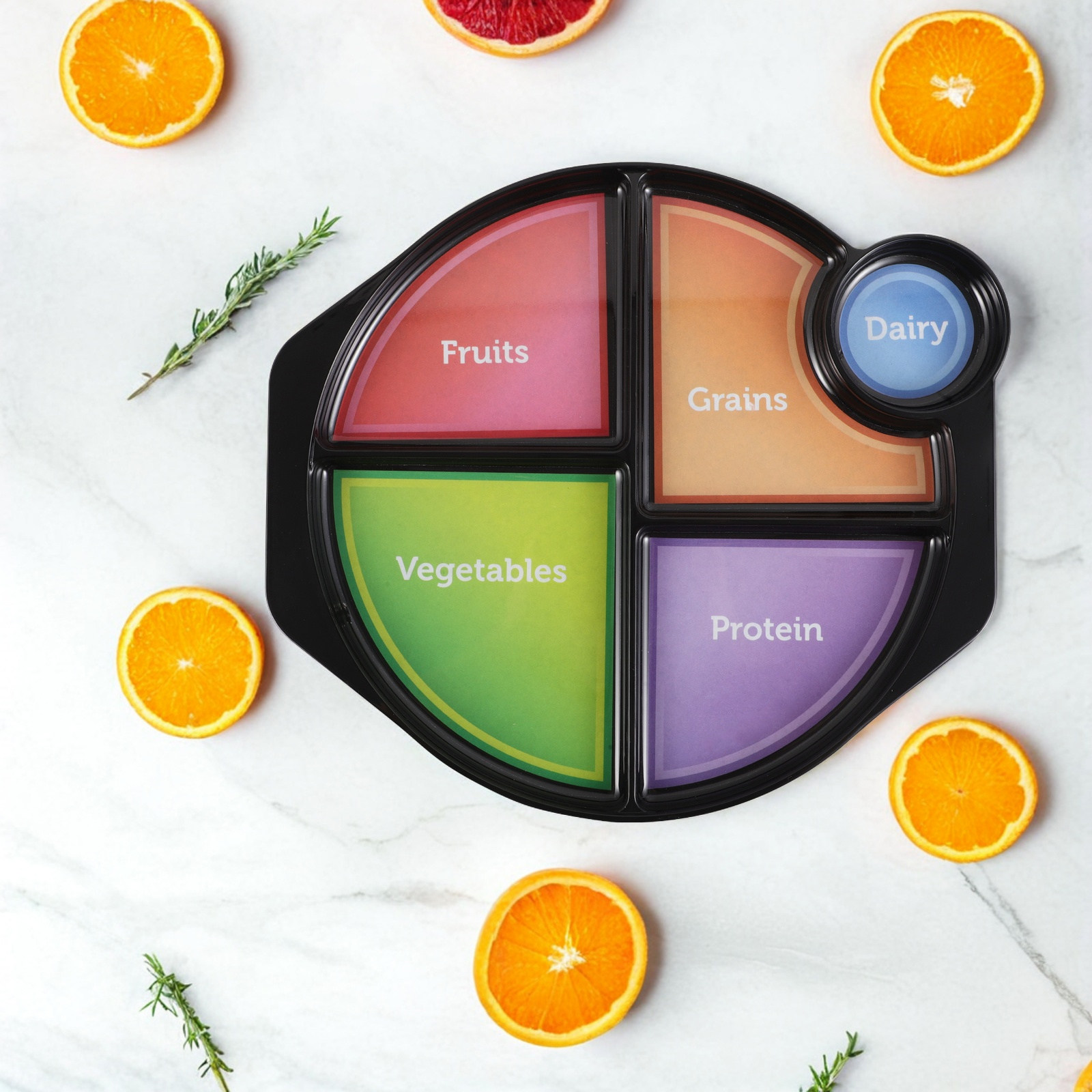 Nutrition & Fitness Station - Portion Control Plate Balanced Eating 4