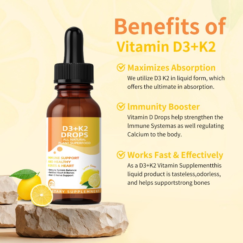 Hot Sale Vitamin D3 + K2 Liqui - Vitamin D3 K2 Drop avis et prix