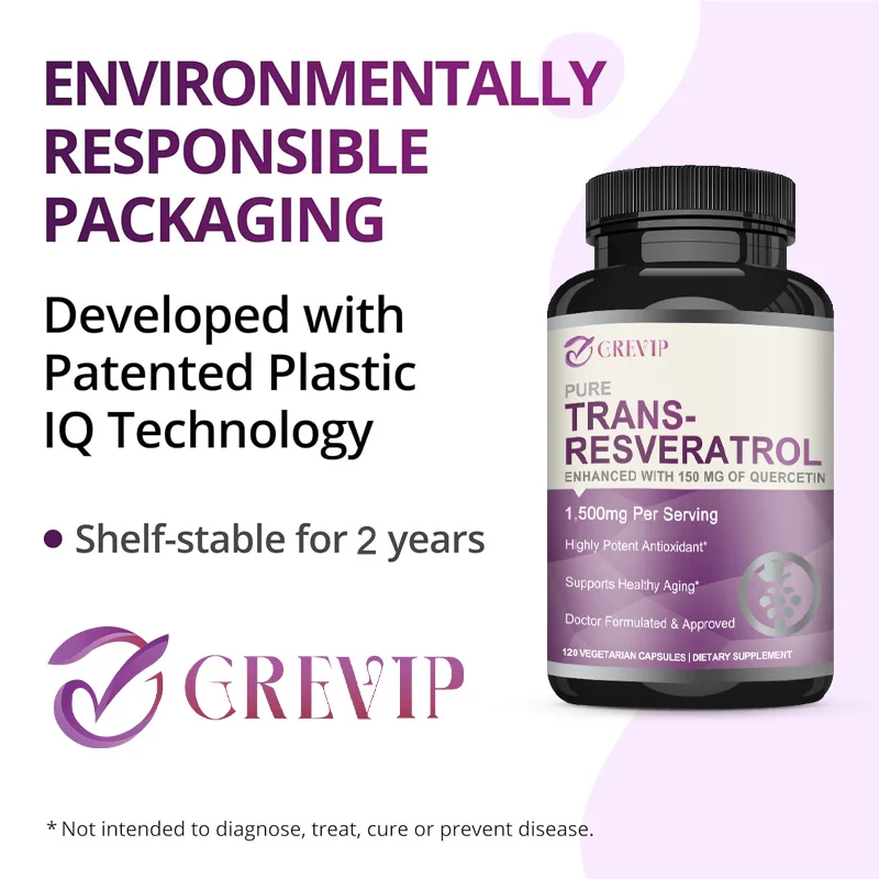 Trans-Resveratrol 1500mg - Pot - Resveratrol Capsule Anti Aging avis et prix