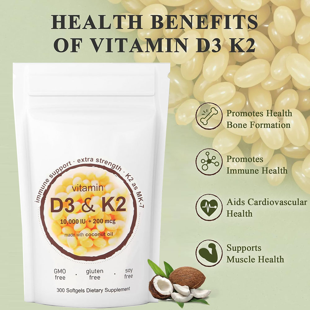 Vitamin D3 K2 10000 IU 300 Coc - Vitamin D3 K2 Drop avis et prix