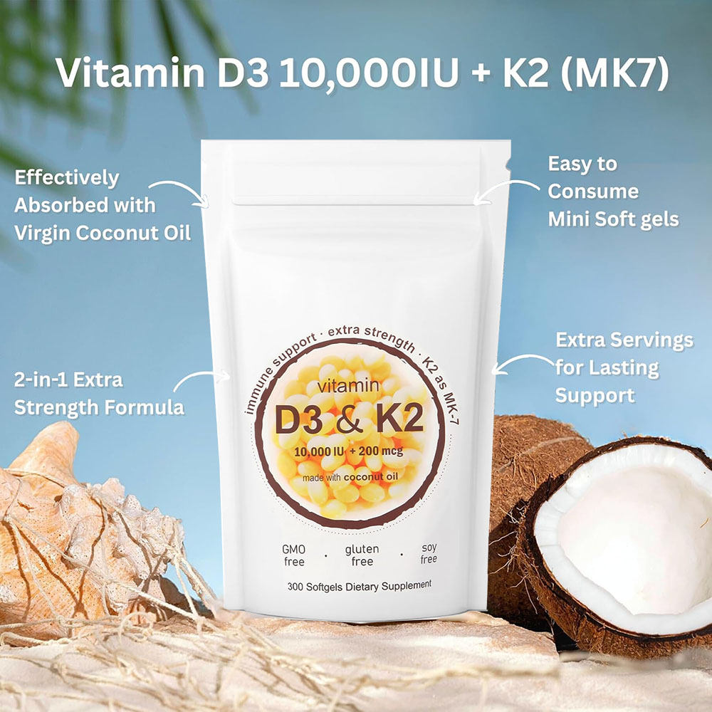 Vitamin D3 K2 10000 IU 300 Coc - Vitamin D3 K2 Drop avis et prix