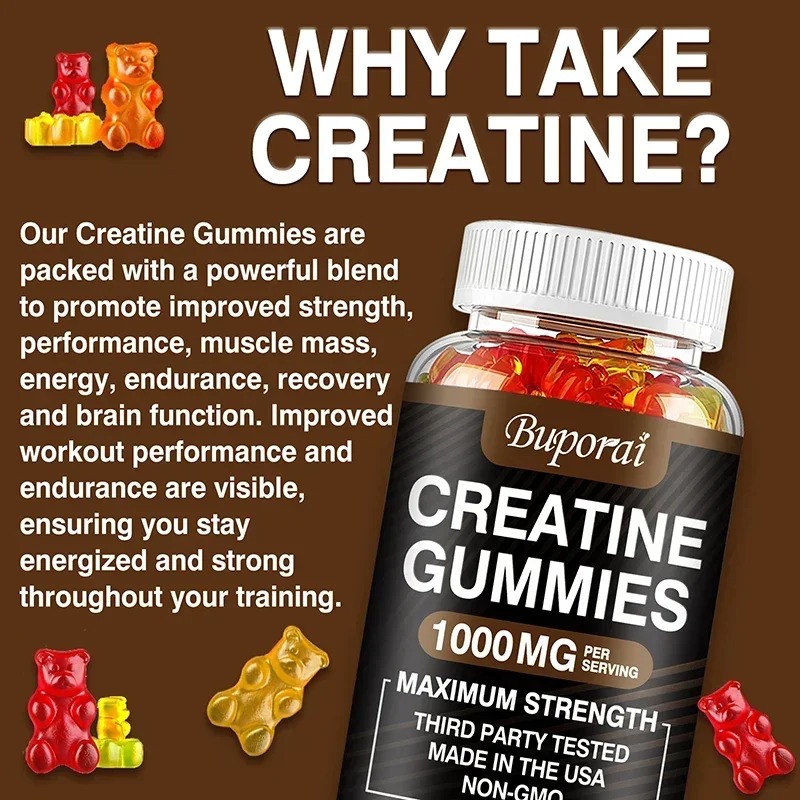 Creatine Monohydrate Gummies - - Pre Workout Supplement avis et prix
