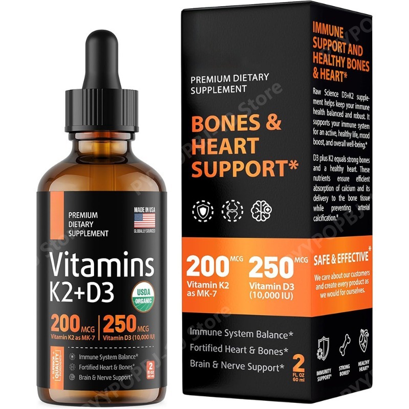 Vitamin D3 + K2 Drops Liquid 5 - Vitamin D3 K2 Drop avis et prix