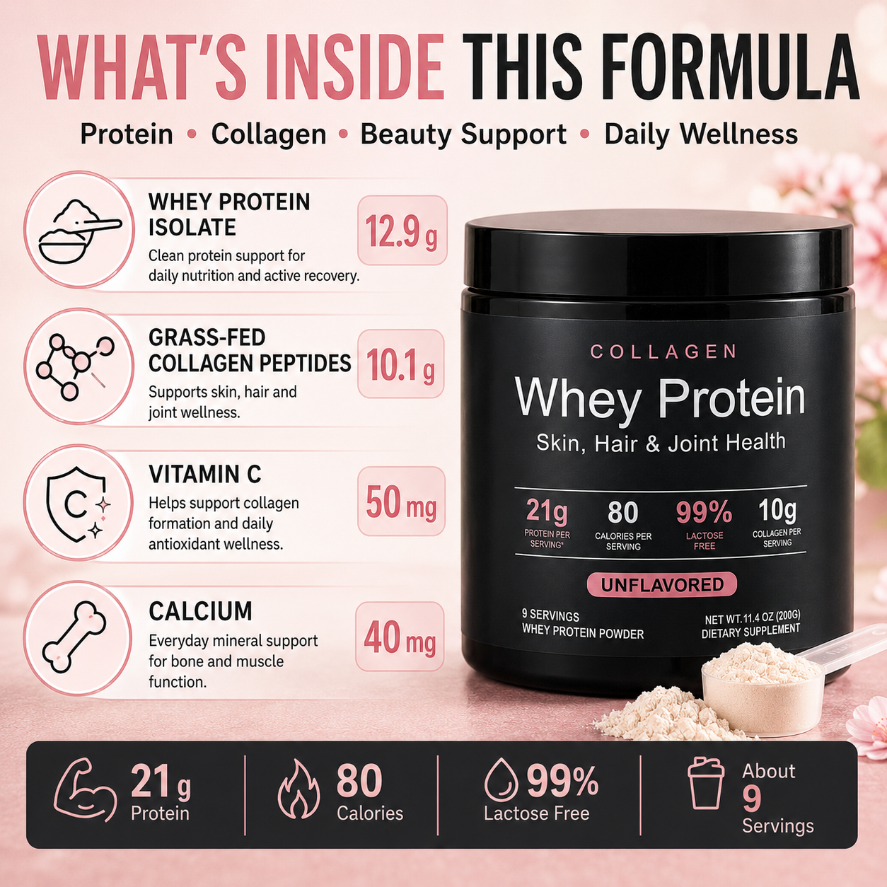 Collagen Whey Protein Powder 2 - Nutrition And Fitness avis et prix