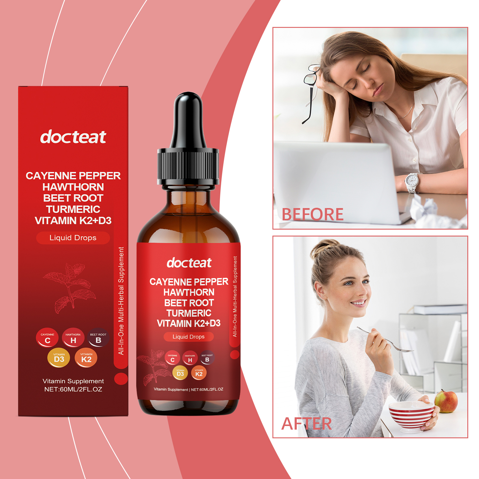 Cayenne Pepper Drops with Hawt - Vitamin D3 K2 Drop avis et prix