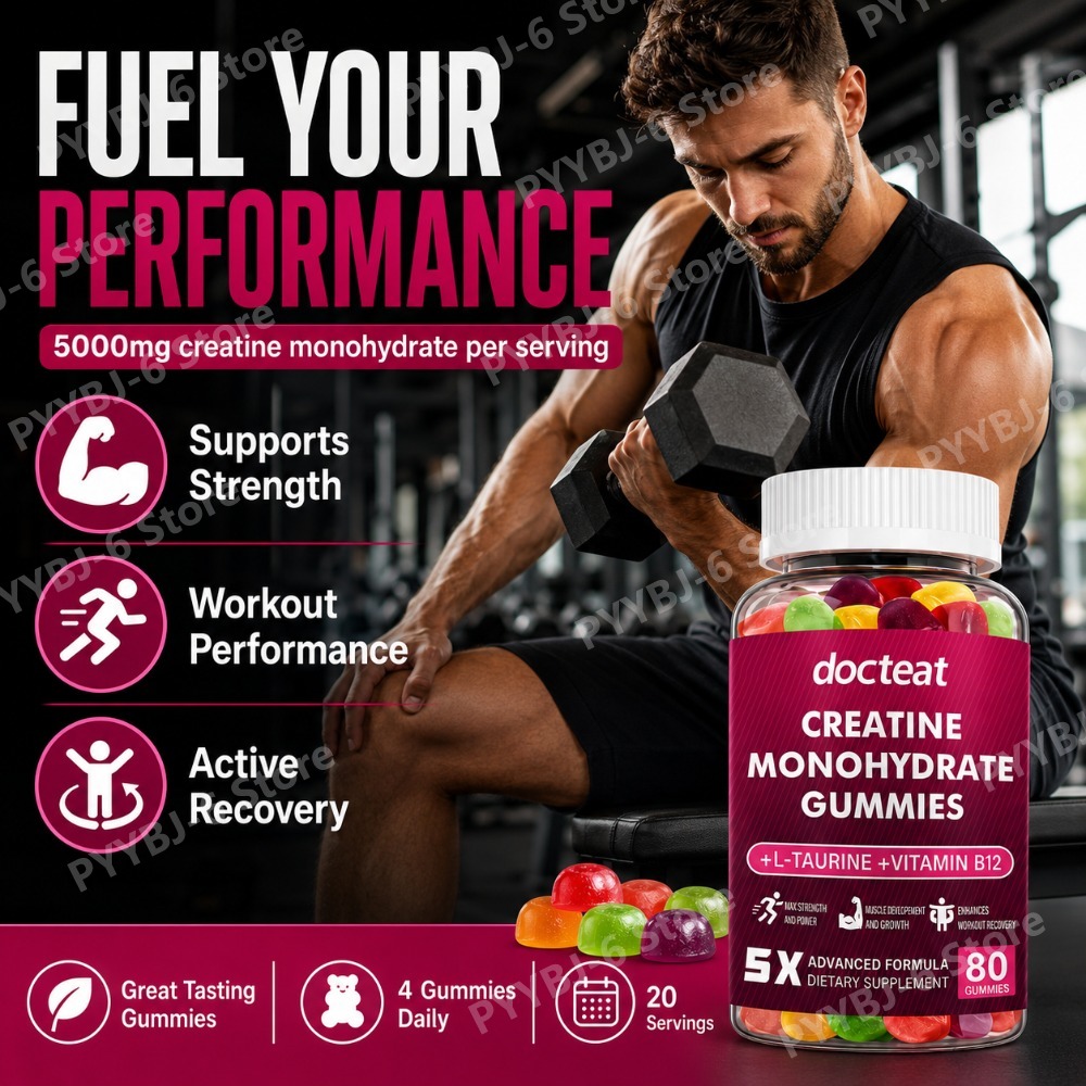 Creatine Monohydrate Gummies 8 - Nutrition Fitness avis et prix