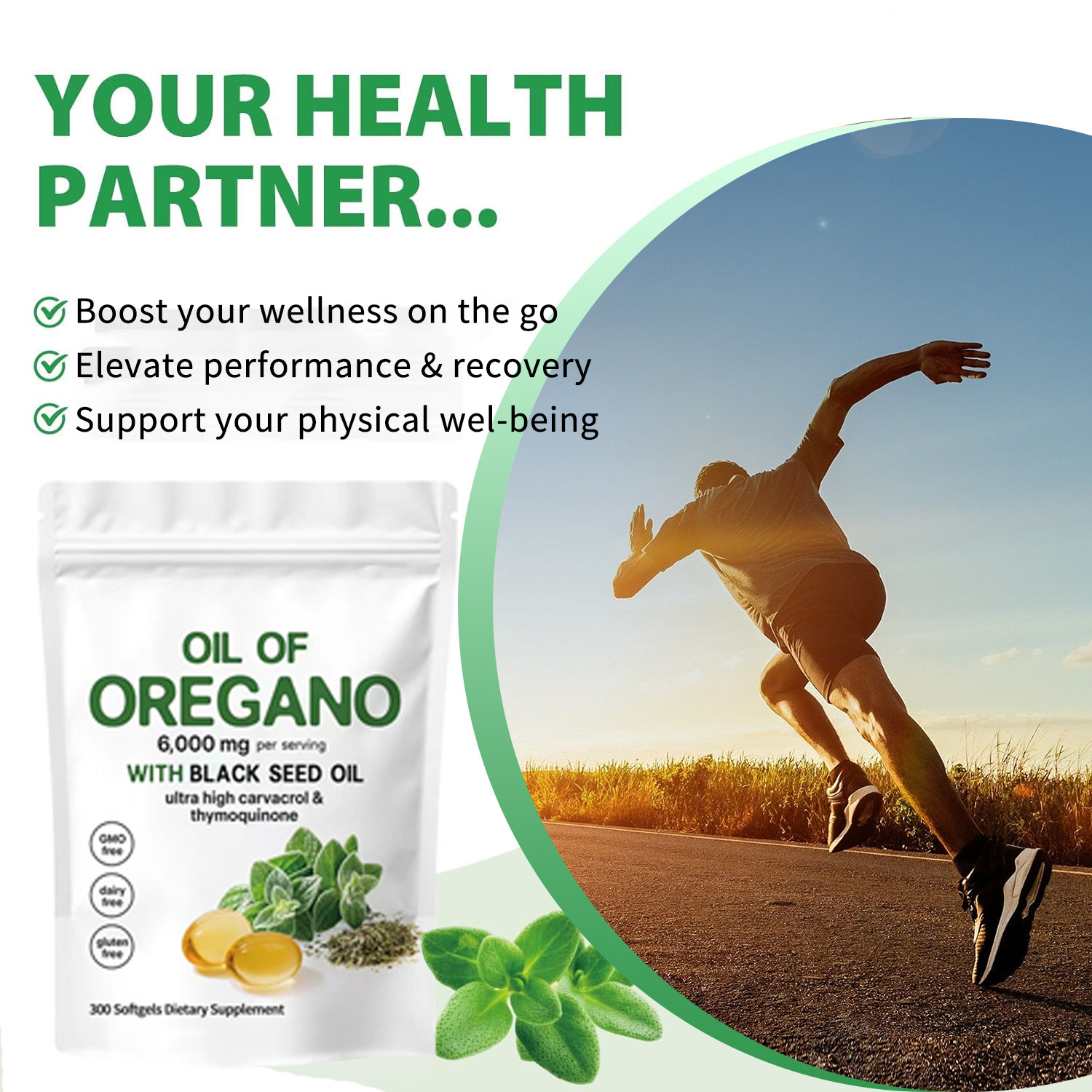 180+180Capsules Oil of Oregano - Vitamin D3 K2 Drop avis et prix