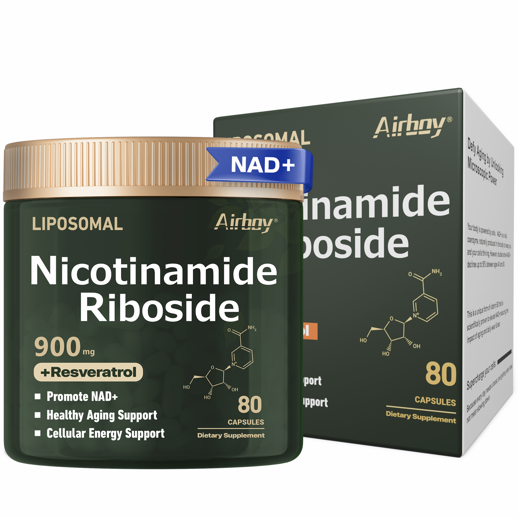 NAD+Supplement - Liposomal Nic - Resveratrol Capsule Anti Aging avis et prix