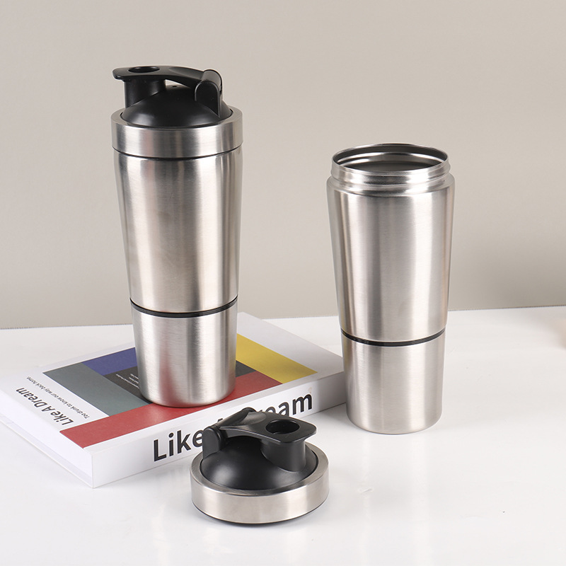 Stainless Steel Protein Shaker - Nutrition And Fitness avis et prix