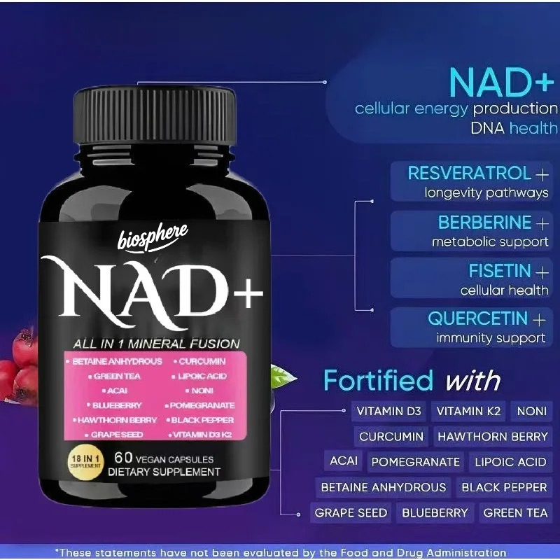 NAD supplement  nicotinamide n - Resveratrol Capsule Anti Aging avis et prix