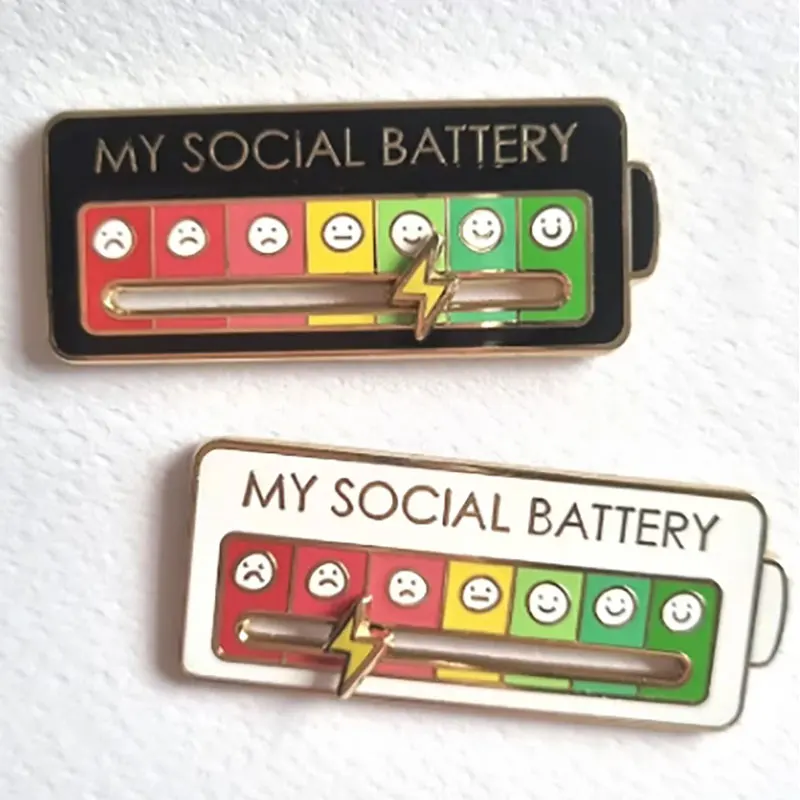 My Social Power Battery Brooch - Nutrition Fitness avis et prix