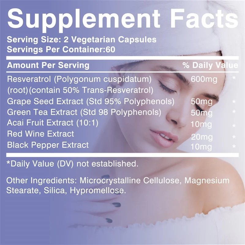 Resveratrol Capsules - Antioxi - Resveratrol Capsule Anti Aging avis et prix