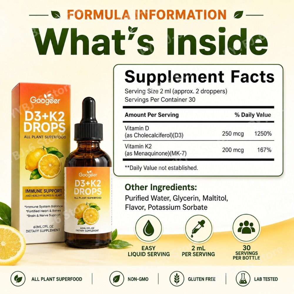 Vitamin D3 K2 Drops Liquid Sup - Vitamin D3 K2 Drop avis et prix