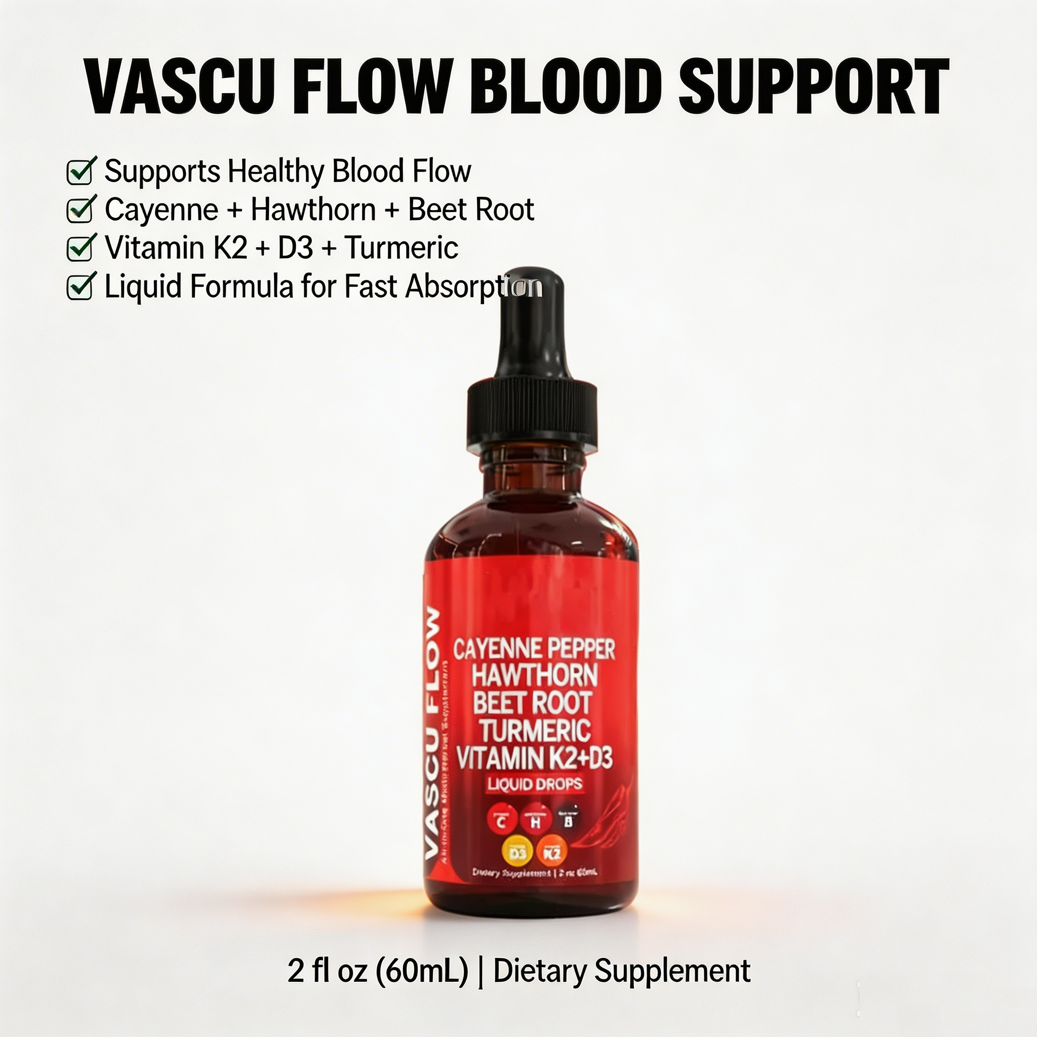 Natural Cayenne Pepper Liquid  - Vitamin D3 K2 Drop avis et prix
