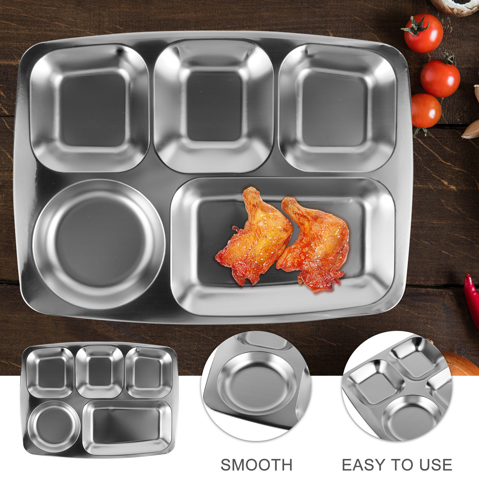 Stainless Steel Divided Food P - Nutrition & Fitness Station avis et prix