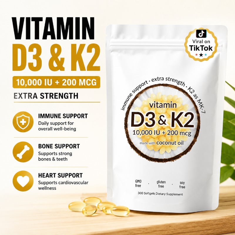 Vitamin D3 K2 MK7 Mini Softgel - Vitamin D3 K2 Drop avis et prix