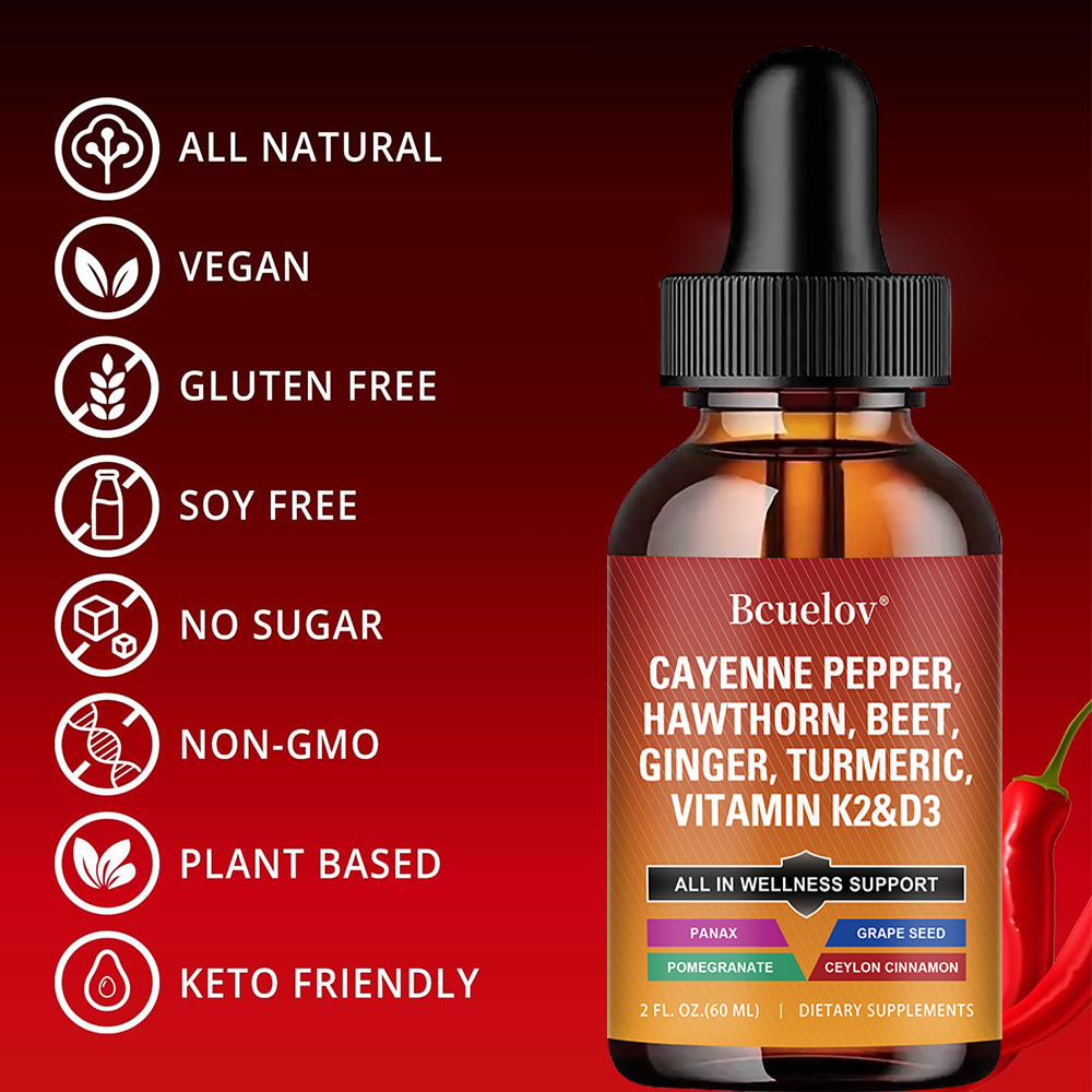 Cayenne Pepper Liquid Drops +  - Vitamin D3 K2 Drop avis et prix