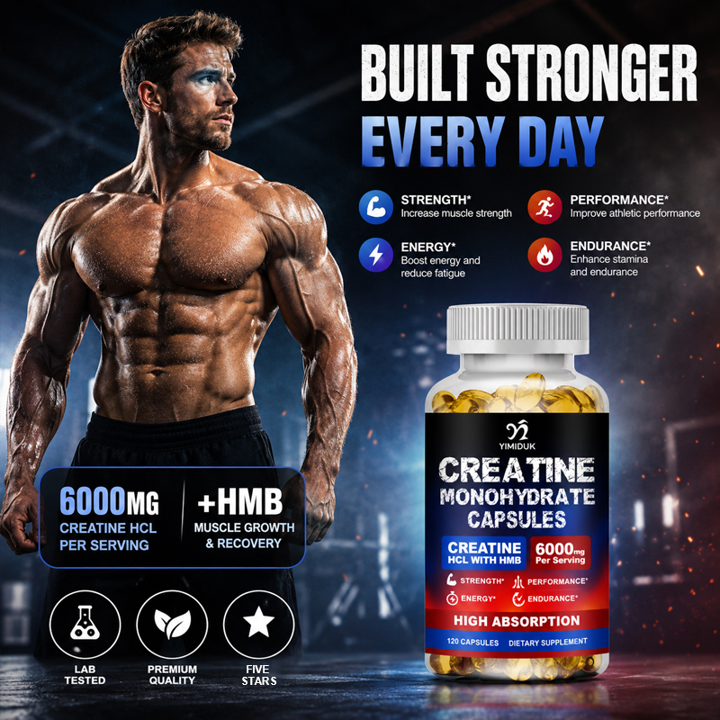Creatine Monohydrate Capsules, - Pre Workout Supplement avis et prix