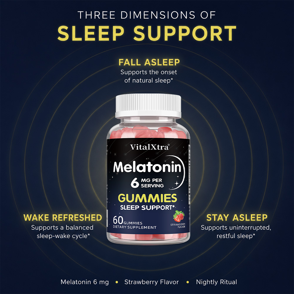 Melatonin Gummies 6mg, Natural - Melatonin Sleep Gummy avis et prix