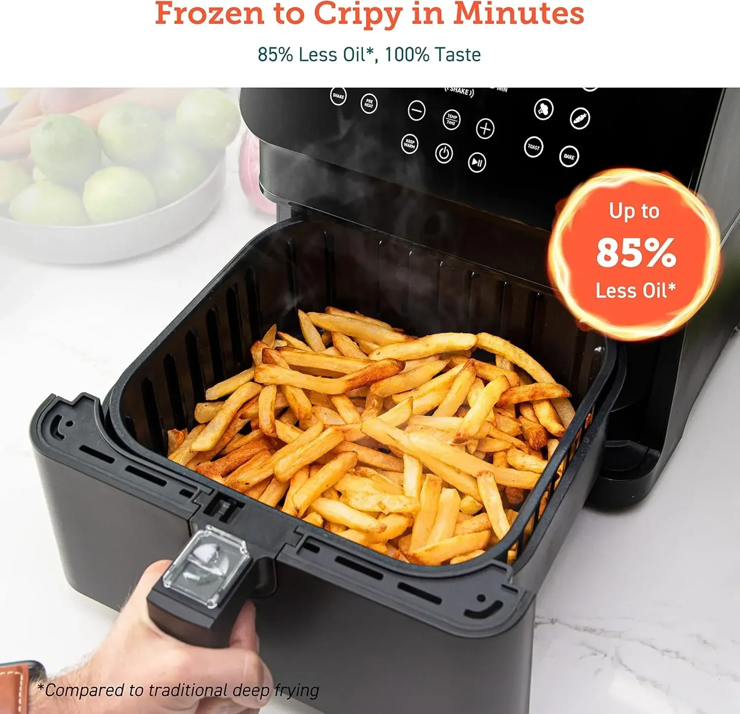 12-in-1 Air Fryer 5.8QT, Toast - Nutrition & Fitness Station avis et prix
