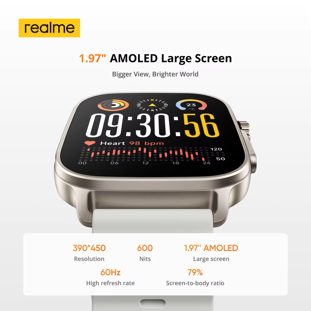 Global Version realme watch 5  - Nutrition Gym avis et prix