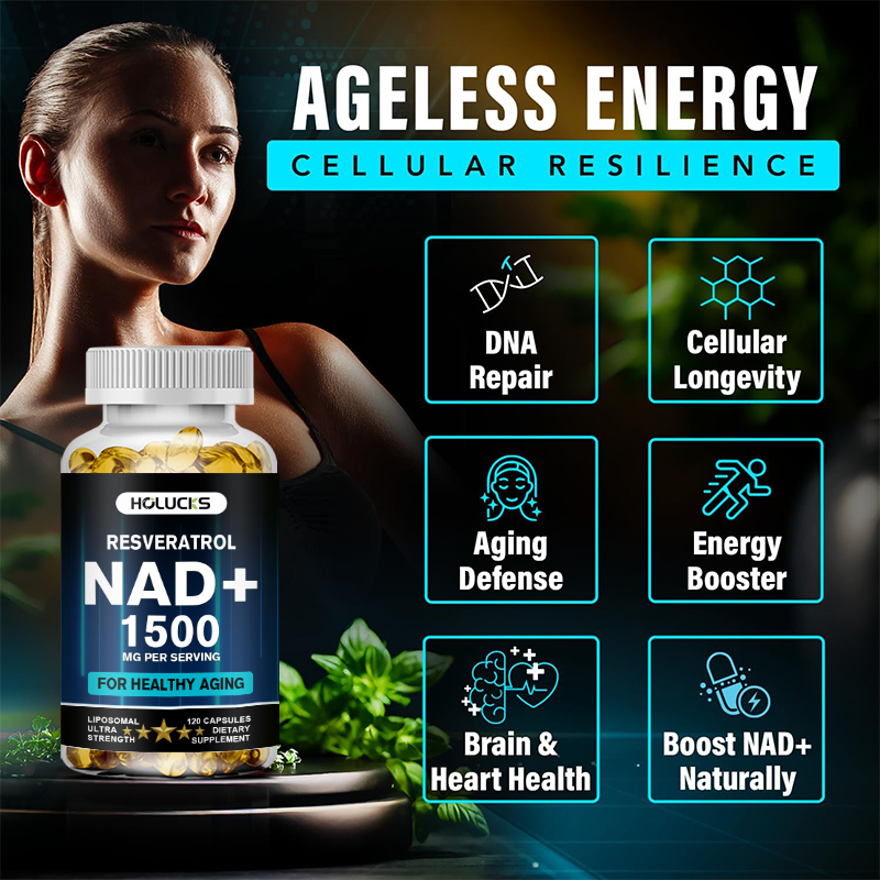 HOLUCKS NAD+ Capsules, with NA - Resveratrol Capsule Anti Aging avis et prix