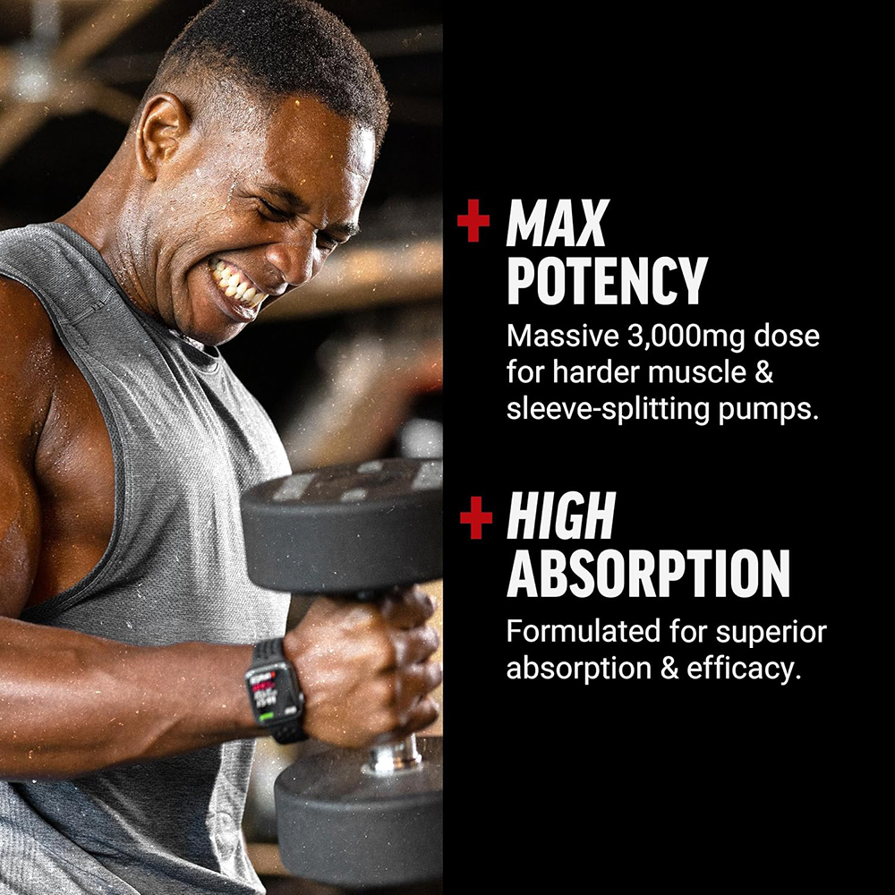 L Arginine 3000mg Capsules wit - Pre Workout Supplement avis et prix
