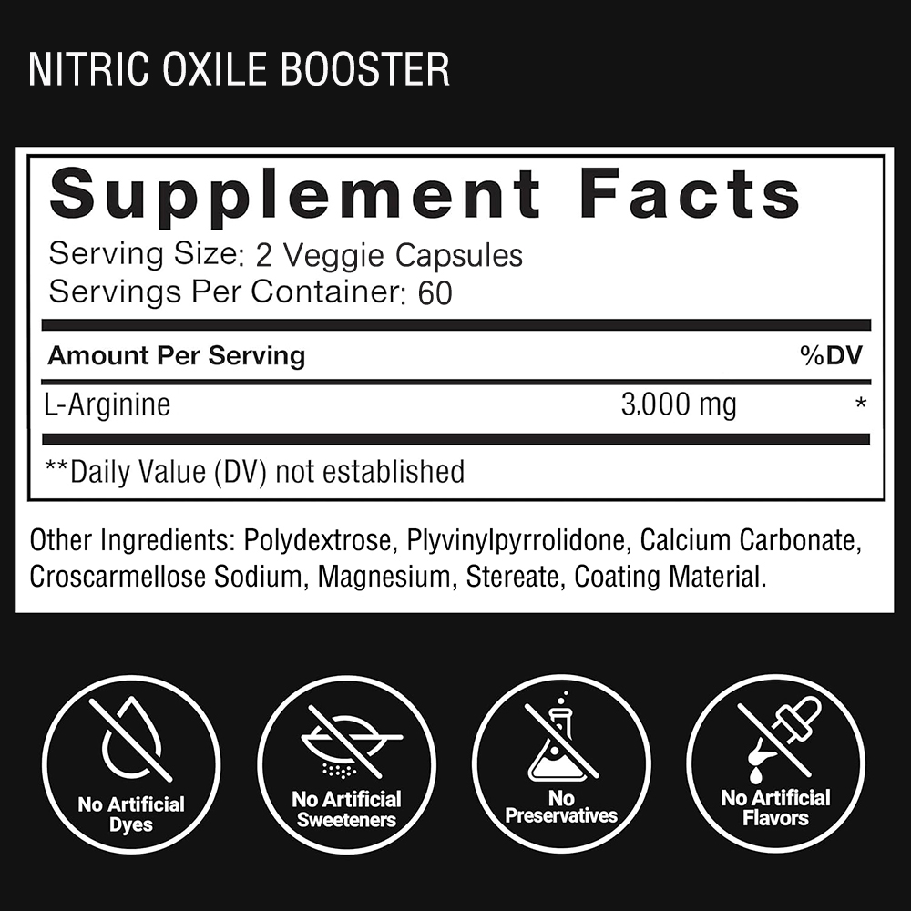 L Arginine 3000mg Capsules wit - Pre Workout Supplement avis et prix