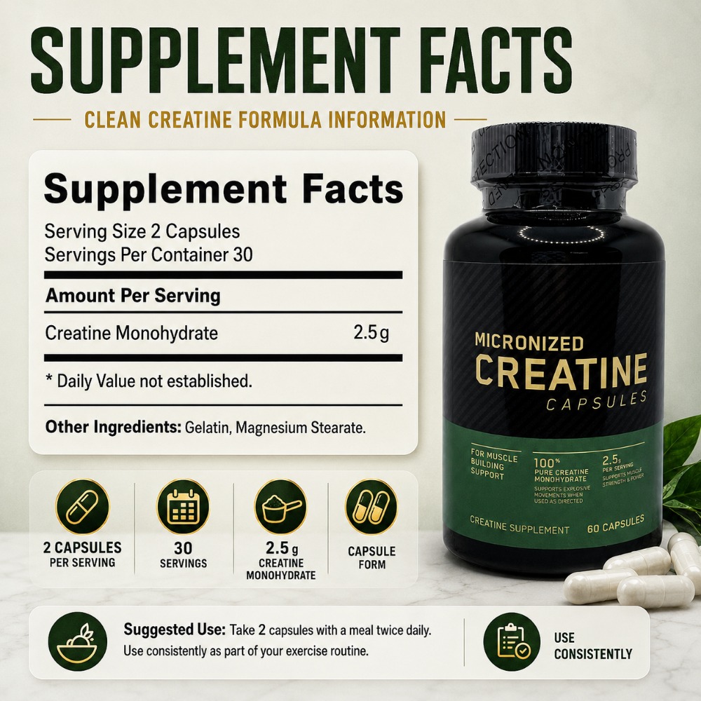Micronized Creatine Monohydrat - Pre Workout Supplement avis et prix