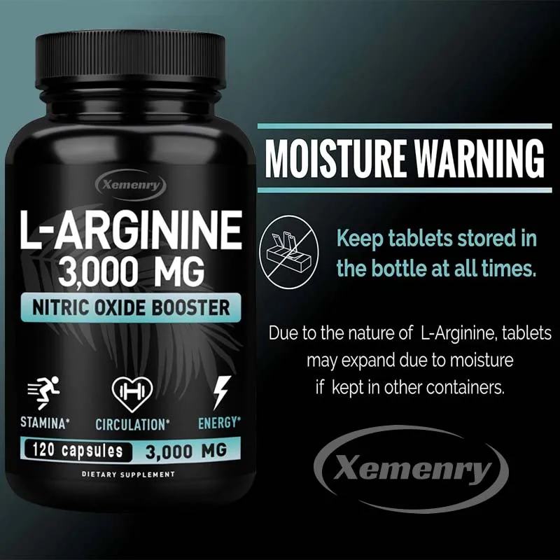 L-Arginine 3000mg - for Energy - Pre Workout Supplement avis et prix