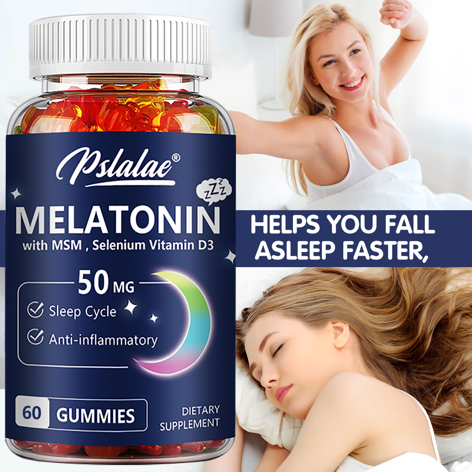 Melatonin Gummies 50mg - Anxie - Melatonin Sleep Gummy avis et prix