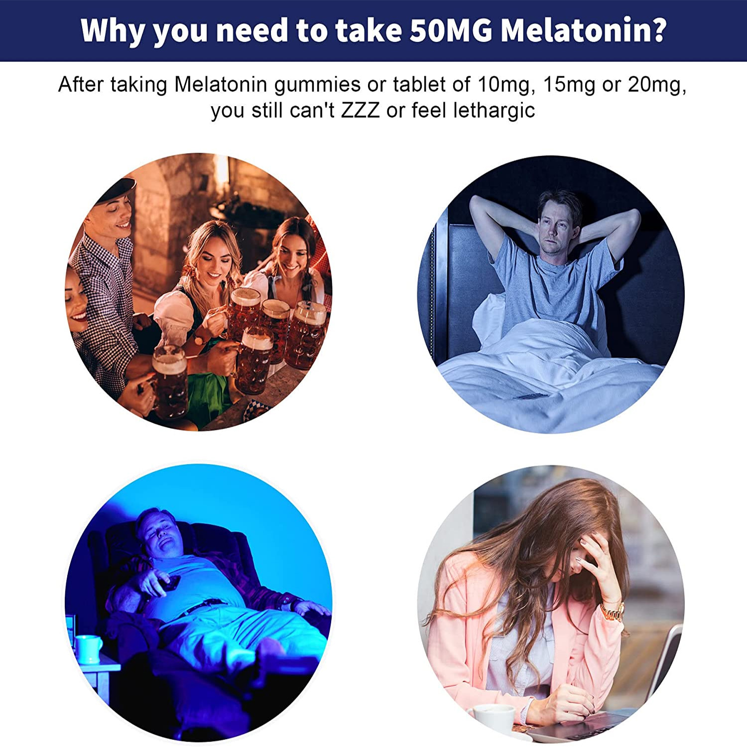 Melatonin Gummies 50mg - Anxie - Melatonin Sleep Gummy avis et prix
